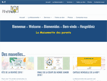 Tablet Screenshot of maisonnettedesparents.org